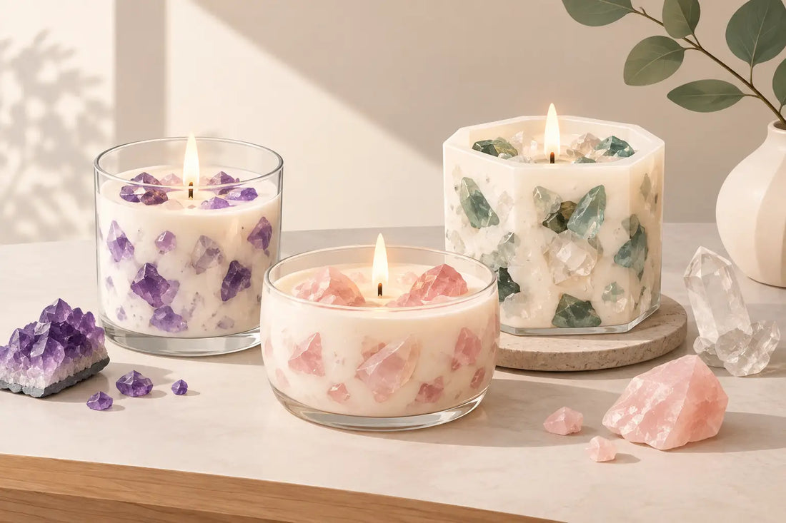 Crystal Wax Candles Are Beautifully Made to Keep