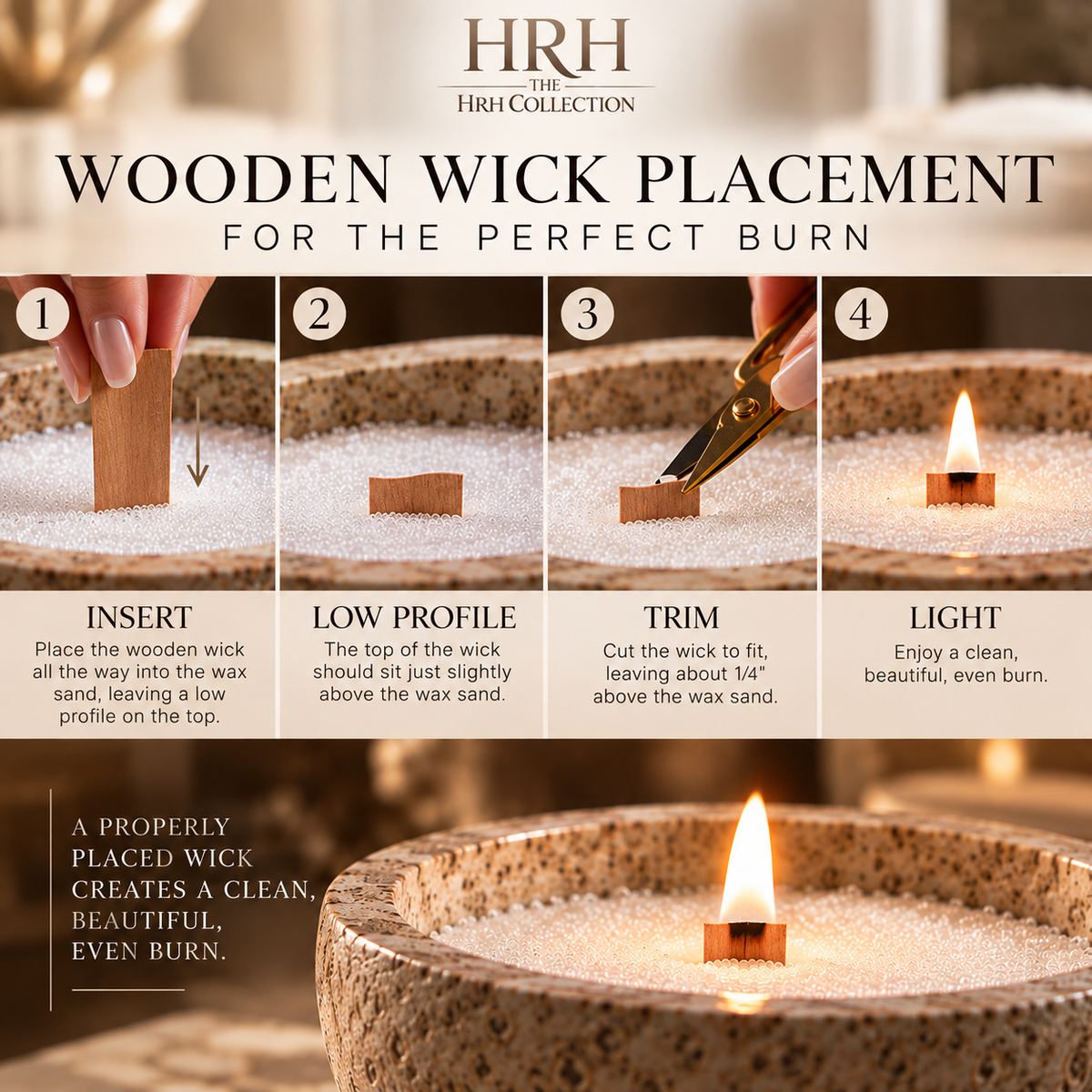 HRH Wooden Wicks